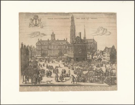 View of the Town Hall, the New Church, and the Waag on the Dam
