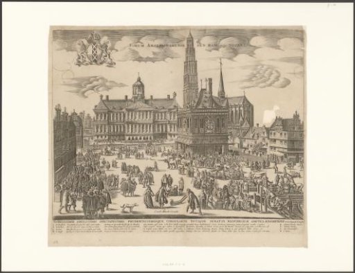 View of the Town Hall, the New Church, and the Waag on the Dam