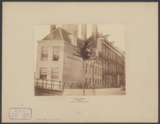 View of the Doelen Hotel in the Doelenstraat