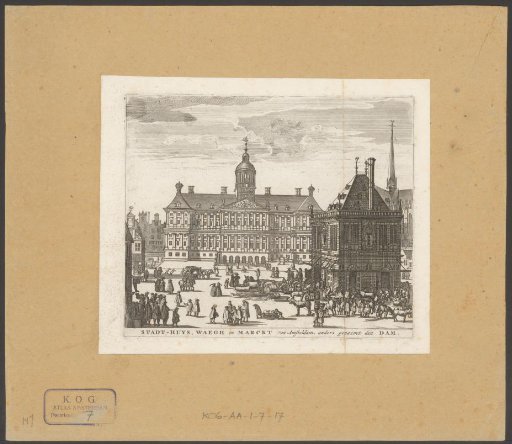 View of the Town Hall and the Waag on the Dam