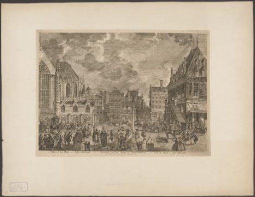 View of the New Church and the Waag on the Dam