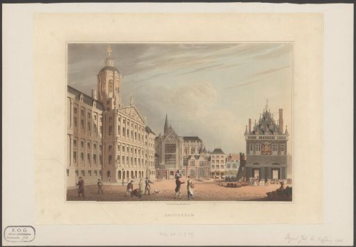 View of the Town Hall, the New Church, and the Waag on the Dam