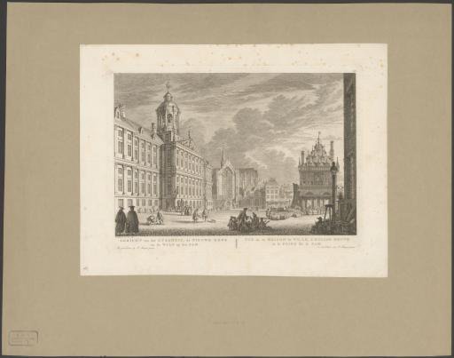 View of the Town Hall, the New Church, and the Waag on the Dam