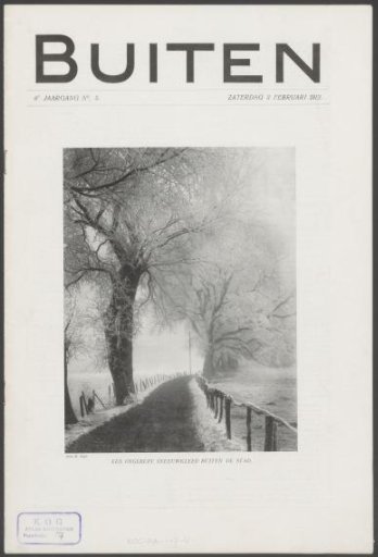Issue of the weekly magazine Buiten, February 1912