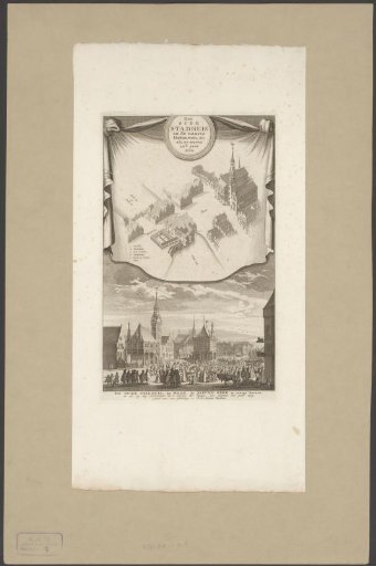 View of the old Town Hall on the Dam, the Waag and the Nieuwe Kerk