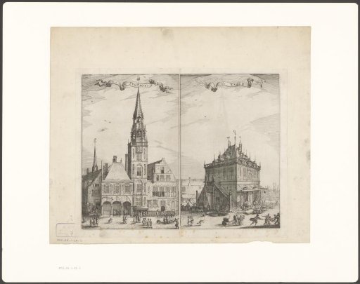 View of the Old Town Hall and the Waag on the Dam