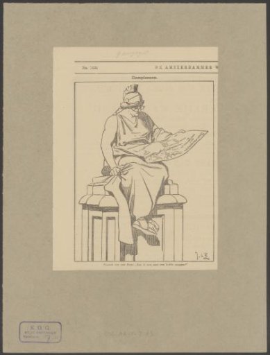 Satirical print on the removal of the Naatje on the Dam