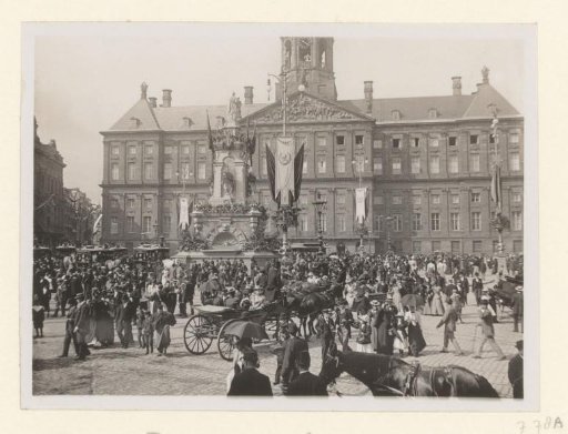 View of the Dam during the Coronation Festivals in 1898