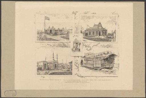 Four sights at the World Exhibition of 1883 in Amsterdam