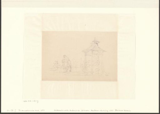 View of a figure at the Colonial Department of the International Colonial and Export Trade Exhibition in Amsterdam of 1883