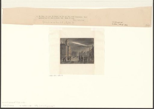 Comet Seen from the Dam in Amsterdam
