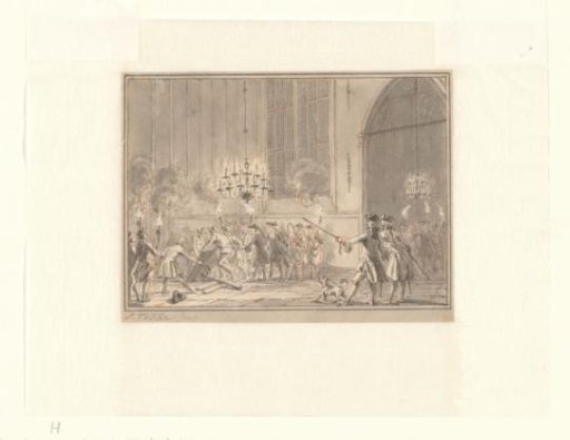 Hasty Burial of Merchant Daniel Raap in Secret at Night in the Oude Kerk