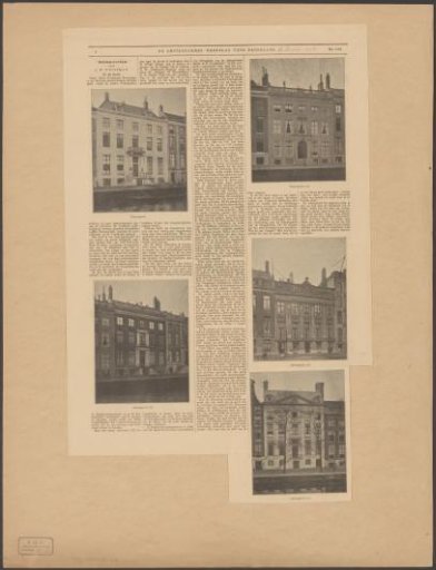 View of several buildings on the Golden Bend of the Herengracht