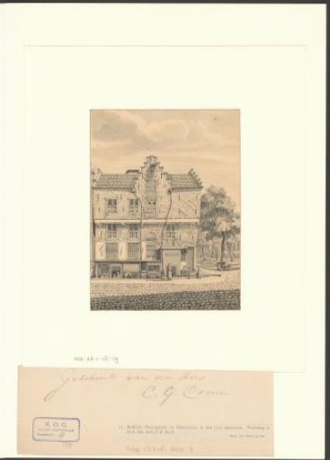 View of a corner house with stepped gables, corner of the Herengracht and Hartenstraat