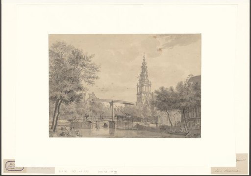 View of the Houtgracht, seen towards the Zuiderkerk tower