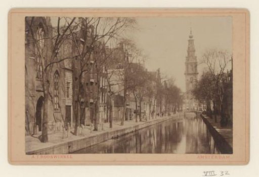 View of the Groenburgwal and the Zuiderkerk tower