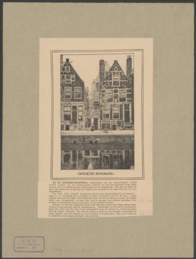 View of the Groenburgwal