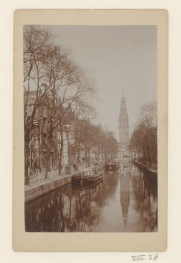 View of the Groenburgwal and the Zuiderkerk tower