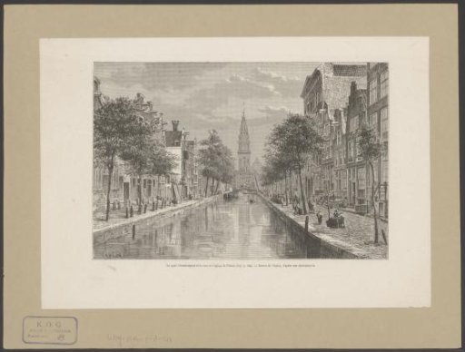 View of the Groenburgwal and the Zuiderkerk tower