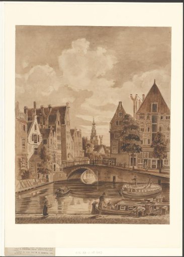 View of the Spui seen over the Rokin towards the Grimnessesluis