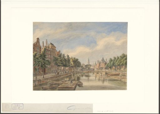View of the Geldersekade, looking towards the Nieuwmarkt