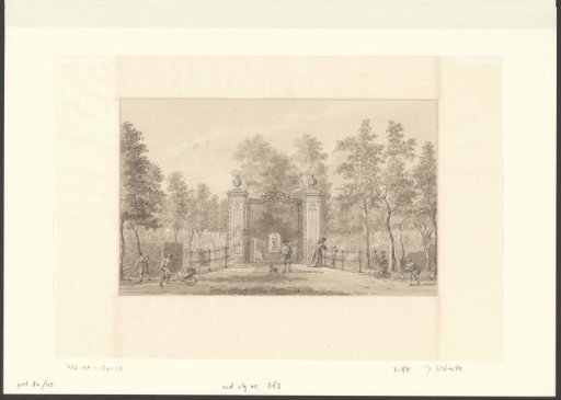 View of the gate of the estate Starrebos