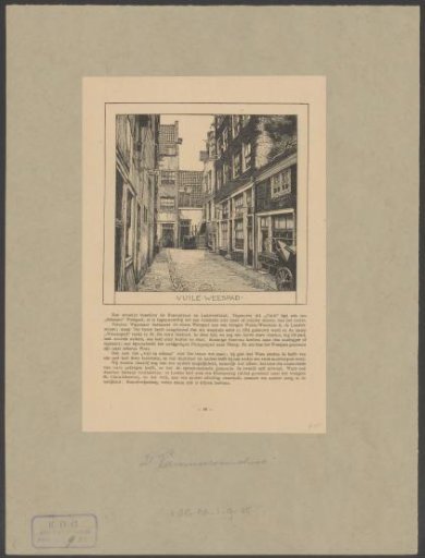 View of the Vuile Weespad (Tweede Laurierdwarsstraat)