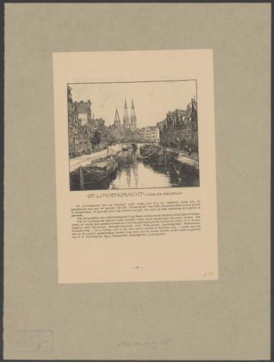 View of the Lindengracht prior to infilling