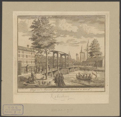 View of the bridge over the Schippersgracht in Amsterdam