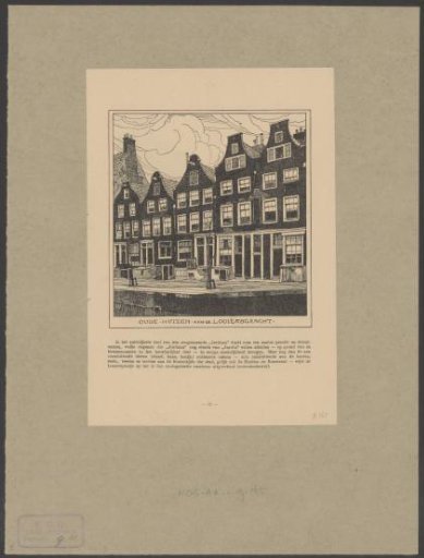 View of several houses on the Looiersgracht