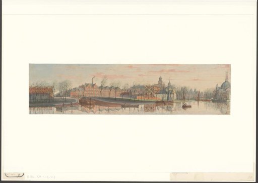 View of the Singelgracht looking towards the Leidsebrug and the Leidsekade