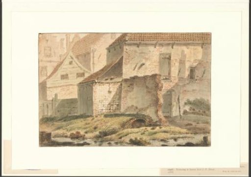 View of the collapsed houses in the Leidsestraat in 1808