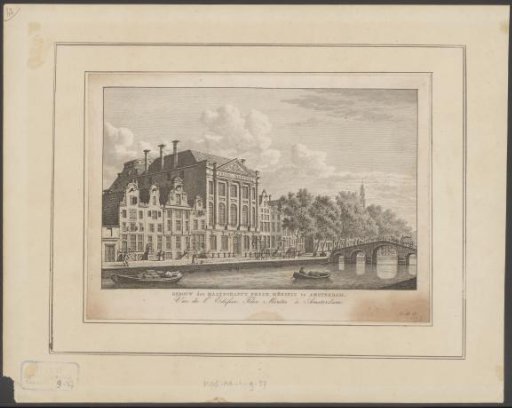 View of the Felix Meritis building in Amsterdam