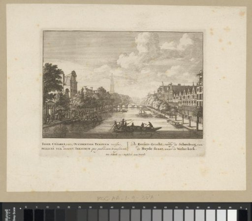 View of the Keizersgracht, seen from the Huidenstraat