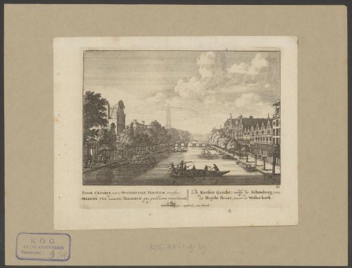 View of the Keizersgracht, seen from the Huidenstraat