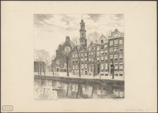 View of the Keizersgracht at the Westermarkt