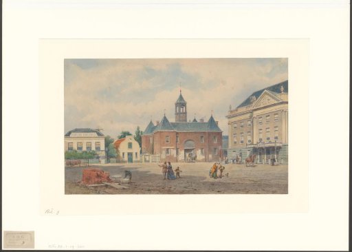 View of the Leidsepoort and the city theatre