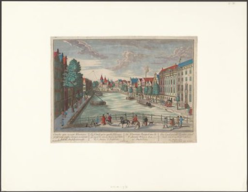 View of the Kloveniersburgwal and the Waag on the Nieuwmarkt