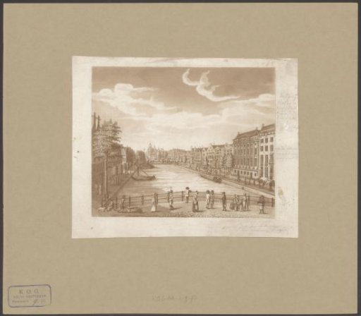 View of the Kloveniersburgwal and the Waag on the Nieuwmarkt