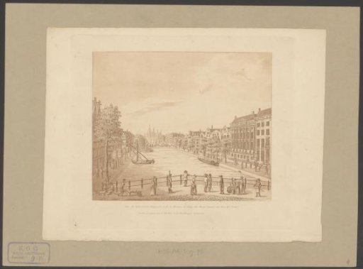 View of the Kloveniersburgwal and the Waag on the Nieuwmarkt