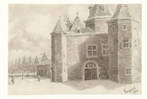 View of the Waag on the Nieuwmarkt