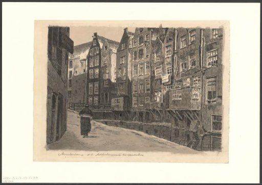 View of the Oudezijds Achterburgwal near the Spooksteeg