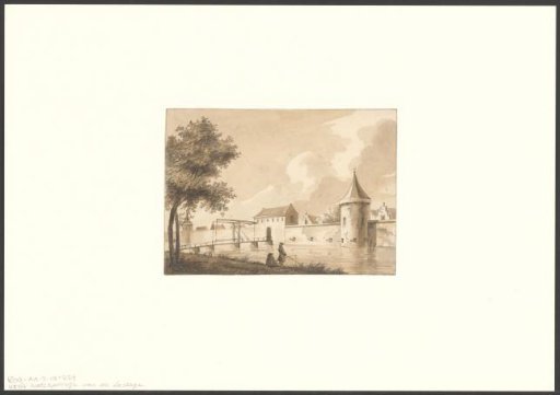 View of the Geldersekade and the Waterpoort