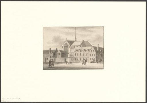View of the Oudezijds Voorburgwal looking towards the Saint Mary Magdalene Monastery