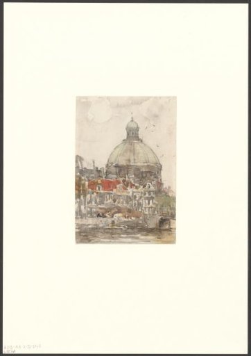 View of the Round Lutheran Church from the Singel
