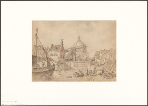View of the Singel at the Haarlemmersluis