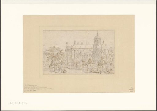 View of the Town Hall on the Dam from the Nieuwezijds Voorburgwal