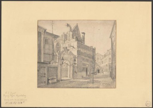 View of the Entrance to the Nieuwezijds Chapel on the Wijde Kapelsteeg