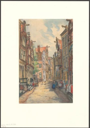 View of the Korte Dijkstraat looking towards the bridge over the Krom Boomssloot