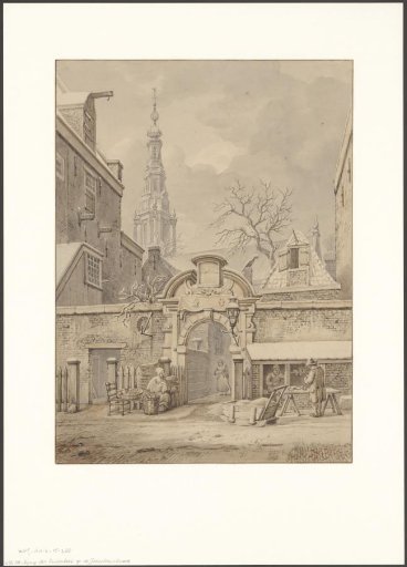 View of the Entrance to the Zuiderkerk on the Jodenbreestraat